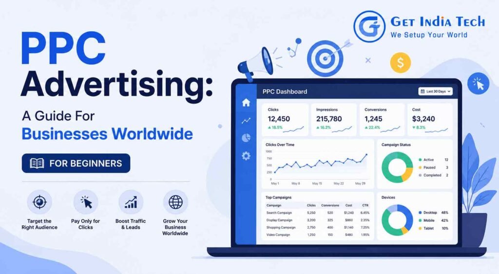 PPC advertising campaign optimization for businesses worldwide using Google Ads